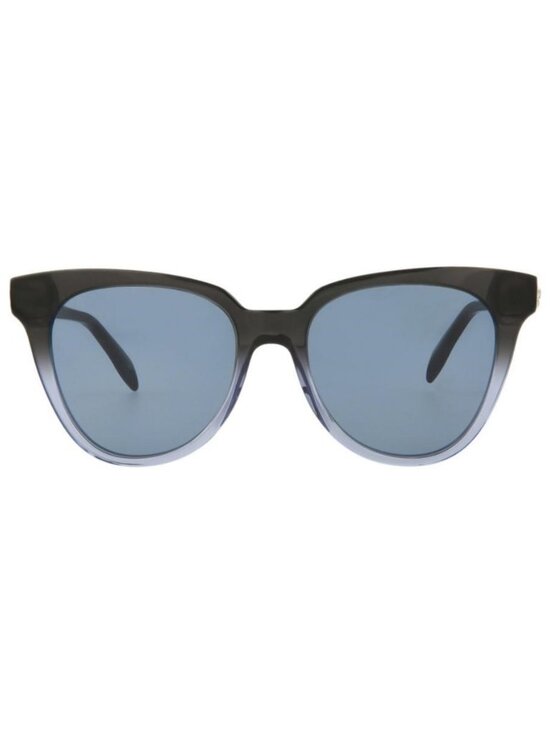 New Alexander McQueen Womens Cat Eye Grey Grey Blue Fashion Designer Sunglasses main image 3